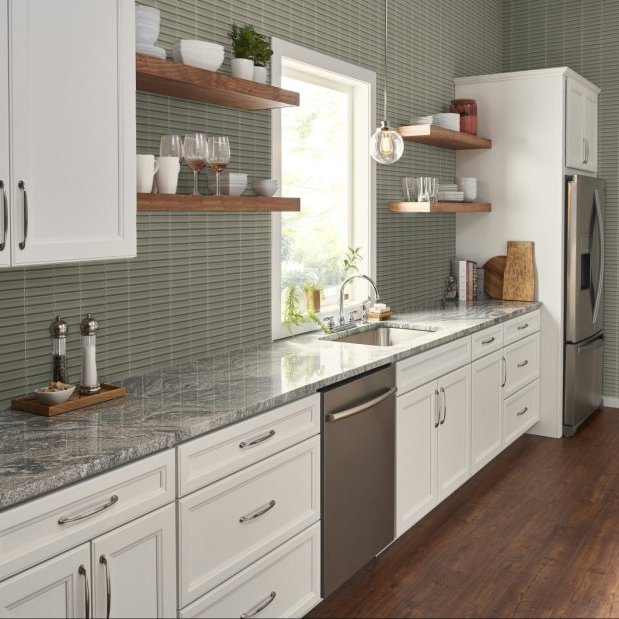 Decorative wall tile design creating a stylish and personalized look for kitchens and bathrooms
