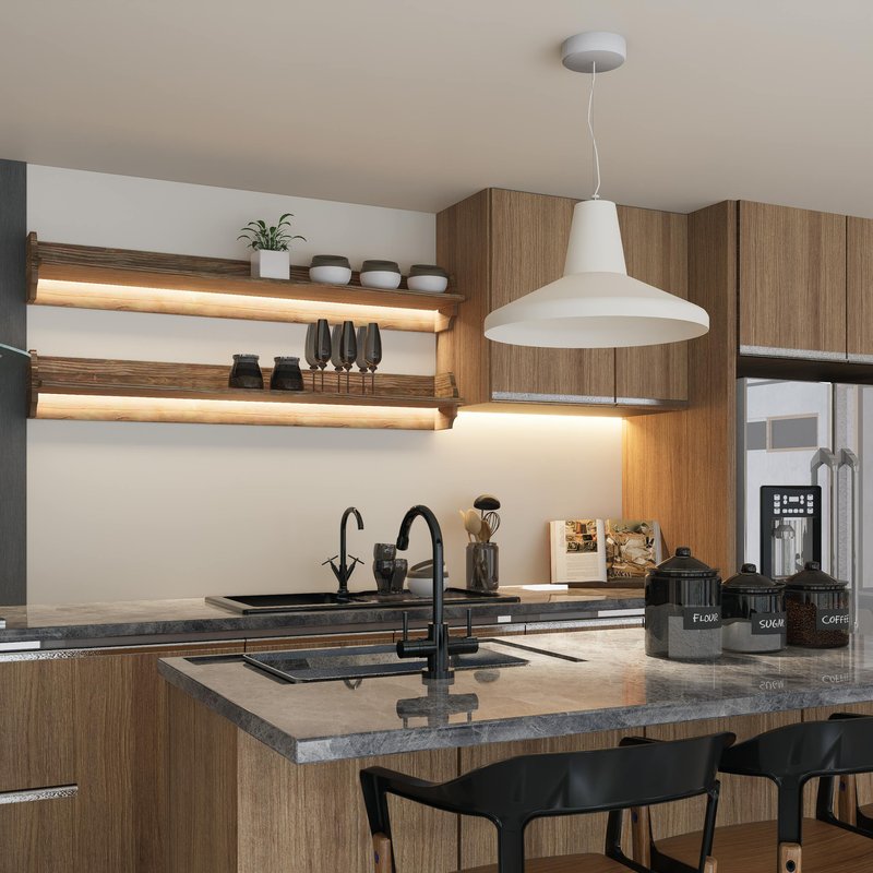 Beautiful countertop selection featuring premium surfaces and design options for kitchens and bathrooms
